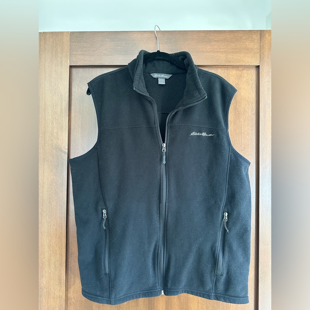 Eddie Bauer Black Fleece Vest